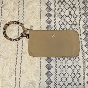 Lululemon double zip wristlet wallet